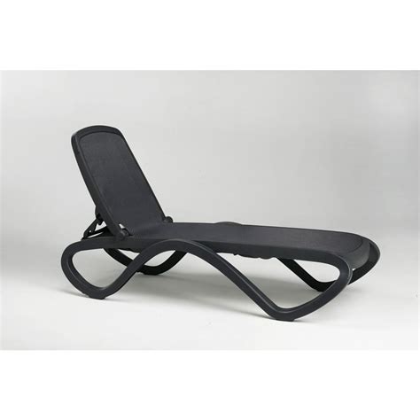 Nardi Omega Outdoor Chaise Lounge in Anthracite